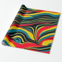Psychedelic Swirl Gift Wrapping Papper