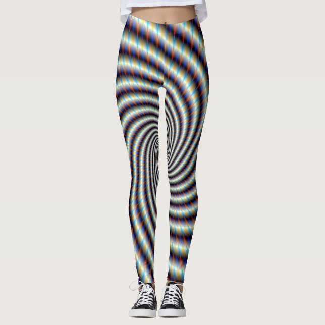 Psychedelic Swirl Leggings (Framsida)