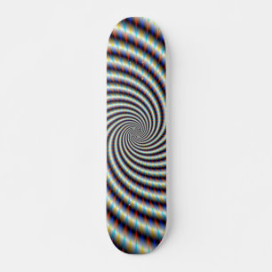 Psychedelic Swirl Mini Skateboard Bräda 18,5 Cm