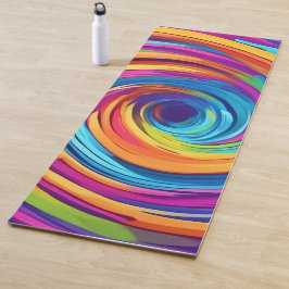 Psychedelic Swirl of Rainbow Hues