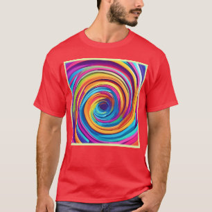 Psychedelic Swirl of Rainbow Hues T Shirt