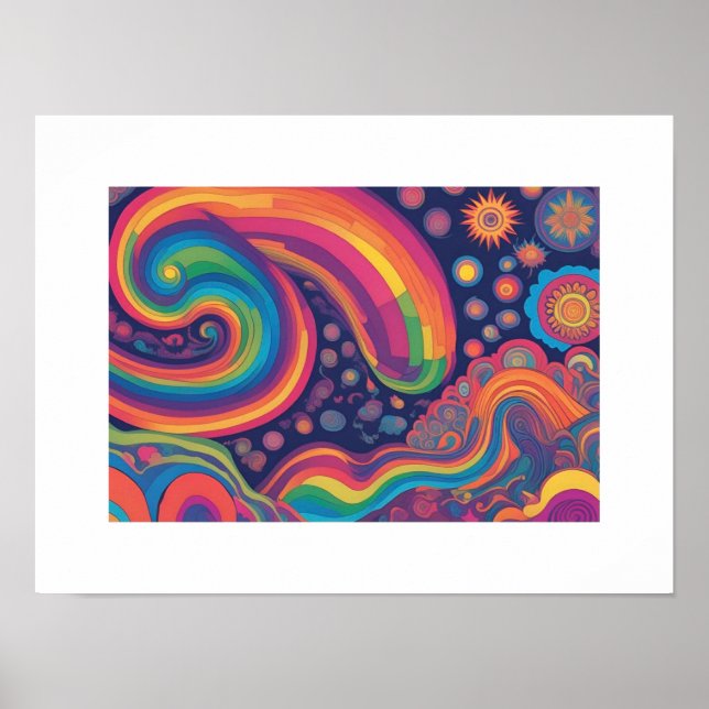 Psychedelic Swirl Poster (Framsidan)