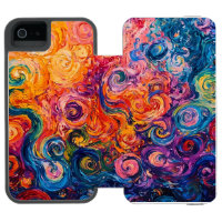 Psychedelic Swirls Oljemålning