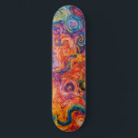 Psychedelic Swirls Oljemålning Mini Skateboard Bräda 18,5 Cm<br><div class="desc">Artwork by Brady Arnold</div>