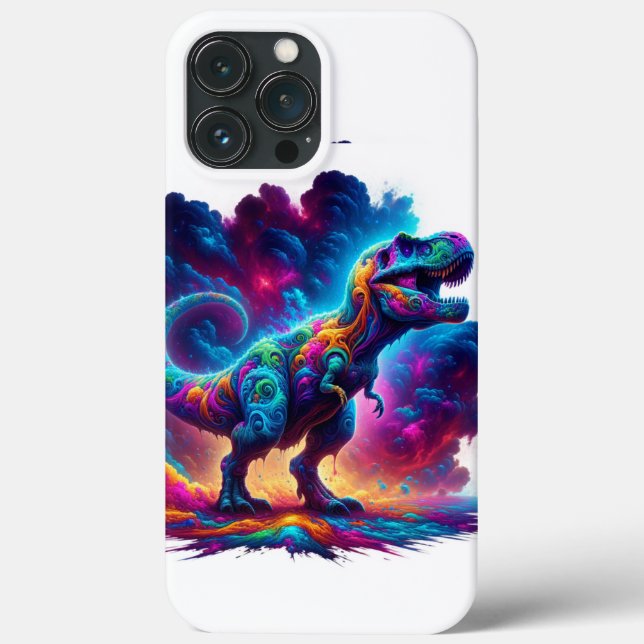 Psychedelic T. Rex Phone Case (Baksida)