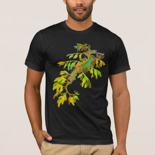 Psychedelic T-tröja för havsdrakeSeahorse T Shirt