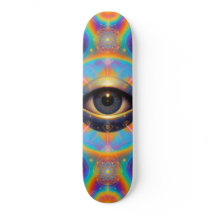 Psychedelic Third Eye Skateboard – Sakral Geometri