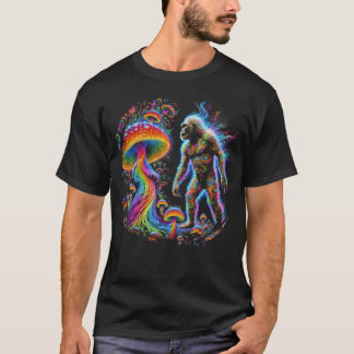 Psychedelic Tidigt Human T-Shirt - Vibrant Mushroo