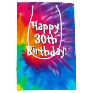 Psychedelic Tie Dye 30års födelsedag Medium Gift B