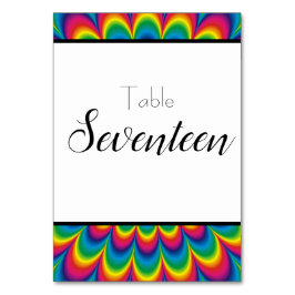 Psychedelic Tie Dye Bordsnummer