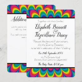 Psychedelic Tie Dye Evening-inbjudan Inbjudningar