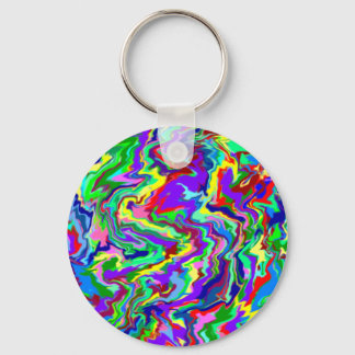 Psychedelic Tie Dye Keychain Nyckelring