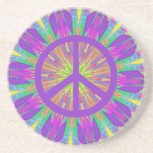 Psychedelic Tiefärgkustfartyg Underlägg