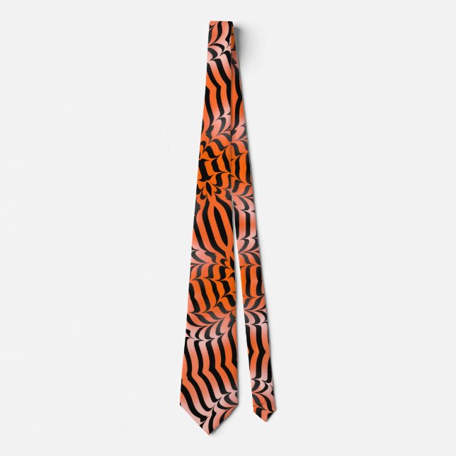 Psychedelic Tiger Skin Vild Animal Print Party Slips (Framsida)