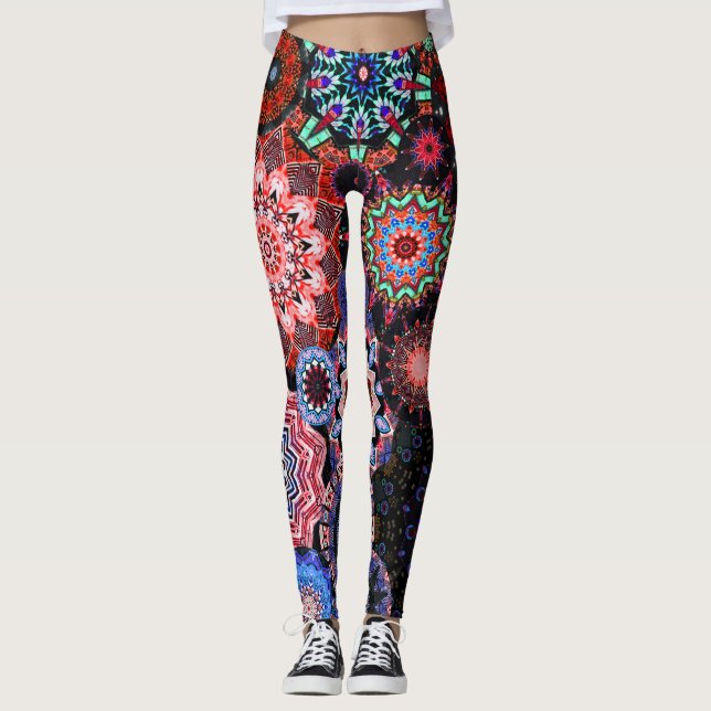 Psychedelic time leggings (Framsida)