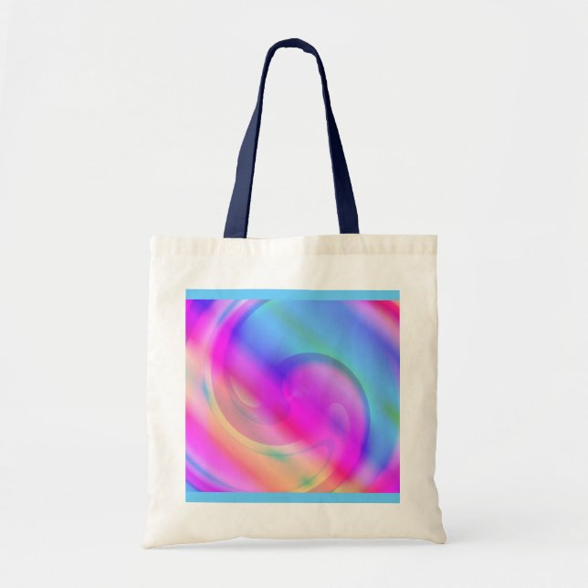 Psychedelic Tote Bag Tygkasse (Framsidan)