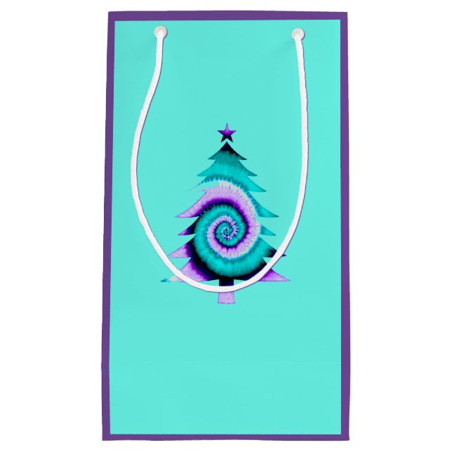 Psychedelic Träd Gift Bag (Turkos) (Framsidan)