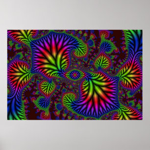 Psychedelic trädgård poster