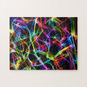 Psychedelic Trance Abstrakt Pussel