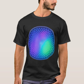 Psychedelic Triangle Mandala Scales T Shirt