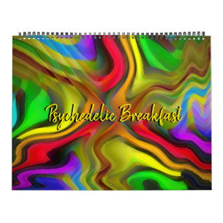 Psychedelic Trippy Abstrakt Art Kalender