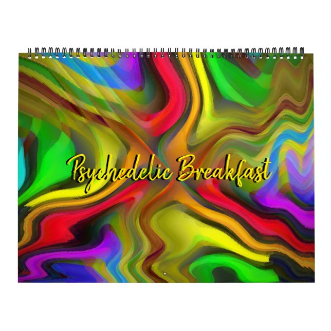 Psychedelic Trippy Abstrakt Art Kalender (Omslag)