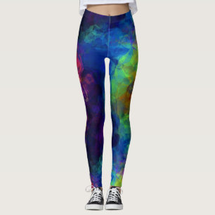 Psychedelic Trippy festivaldamasker EDM för Leggings