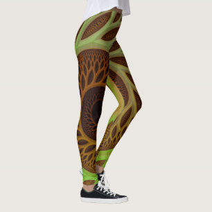 Psychedelic Trippy livets träd Leggings