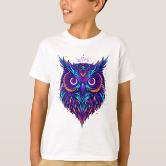 Psychedelic Uggla Head T Shirt