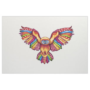 Psychedelic uggla i flyg tyg