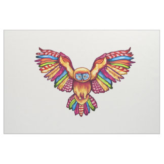 Psychedelic uggla i flyg tyg