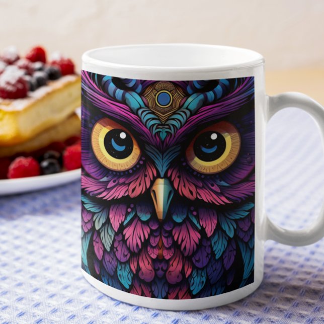 Psychedelic Uggla version 19 Mugg (Psychedelic Owls version 19 Mug
)