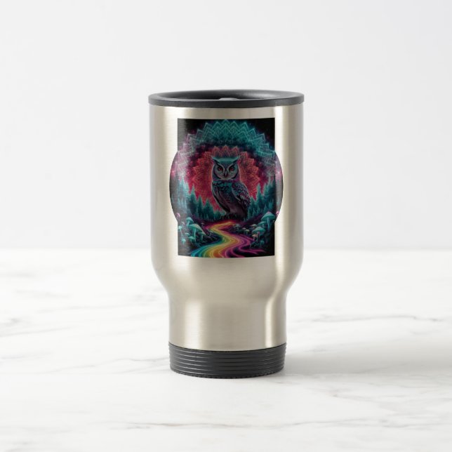 Psychedelic Uggle Mandala - Trippig Skogs Konst Resemugg (Center)