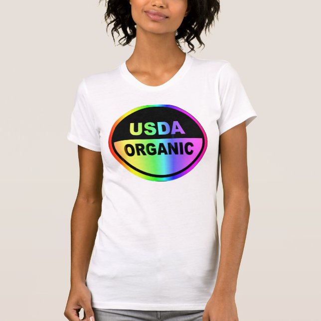 PSYCHEDELIC USDA    (kvinnor) T-shirt (Framsida)