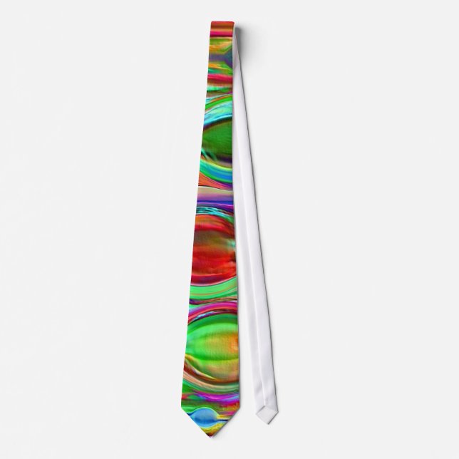 Psychedelic vara besvärad vinkar slips (Framsida)