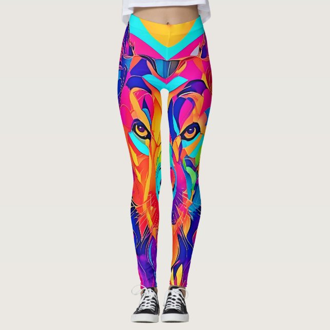 Psychedelic Varg Majesty Leggings (Framsida)