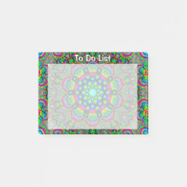 Psychedelic värld post-it block