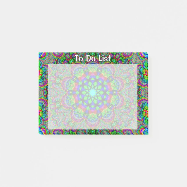 Psychedelic värld post-it block (Framsida)