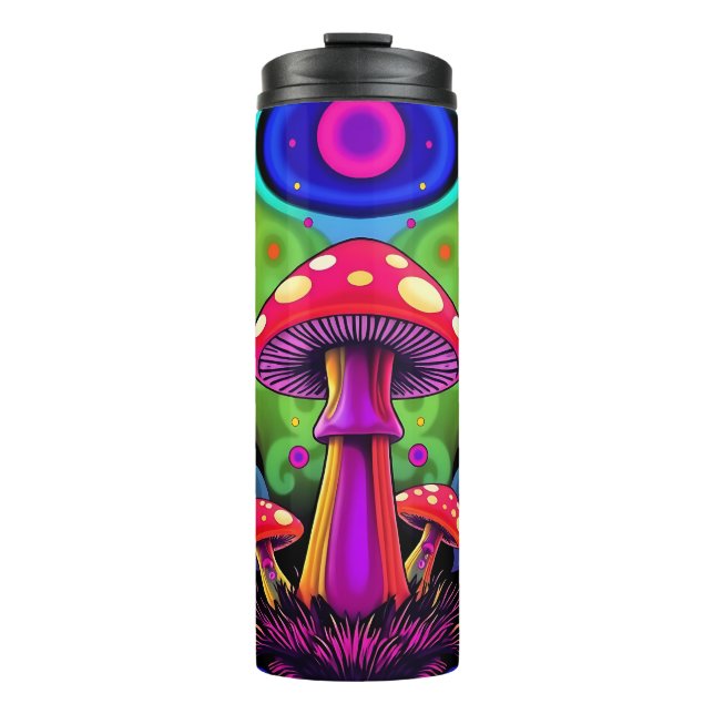 Psychedelic Vibrant Colorful Retro Mushrooms (Framsida)