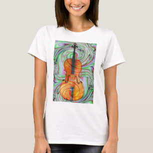 Psychedelic violoncell t-shirt