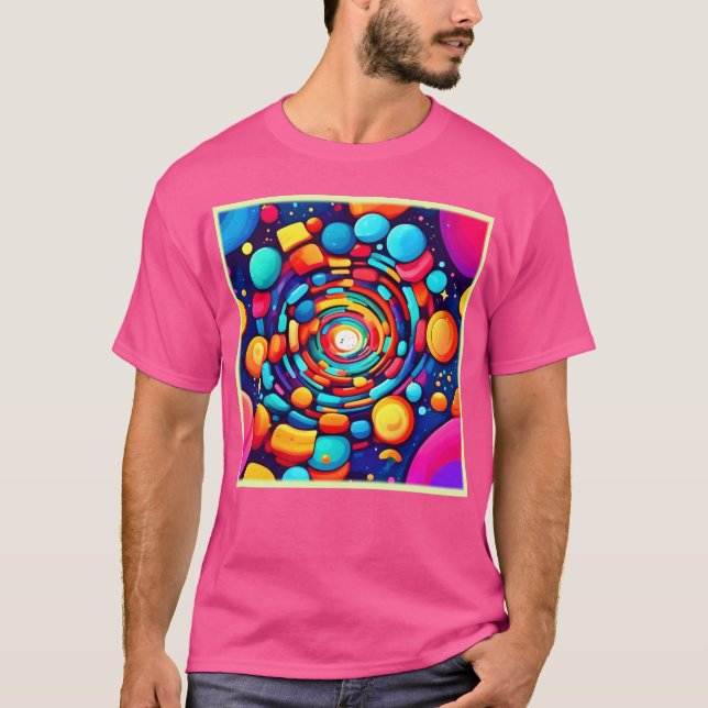 Psychedelic Vortex från Färg T Shirt (Framsida)