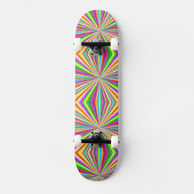 Psychedelic Vortex Mini Skateboard Bräda 18,5 Cm (Framsida)