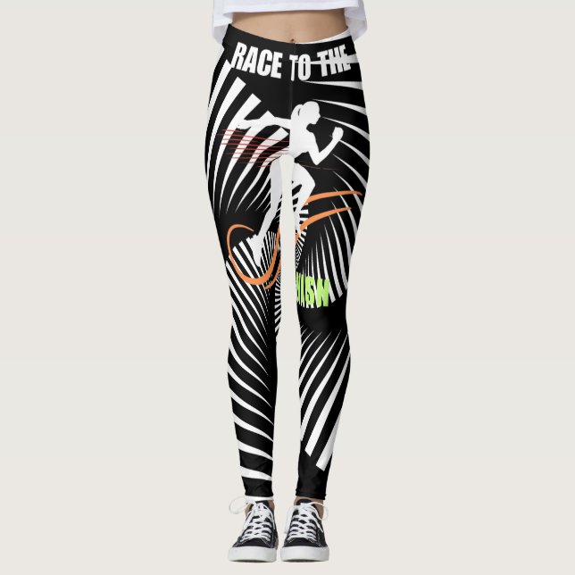 Psychedelic Wave Essence Leggings  (Framsida)