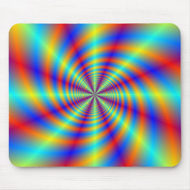 Psychedelic Whirl Mousepad Musmatta (Framsidan)
