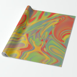 Psychedelic wrapping paper presentpapper