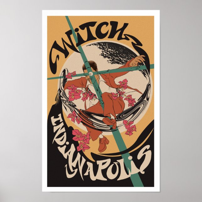 Psychedelic Zamrock WITCH Indianapolis Poster (Framsidan)