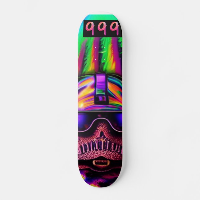 Psychedelic zombie 999 skateboard (Framsida)