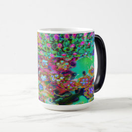 Psychedelisk Abstrakt Groovy Lila Sedum Magisk Mugg