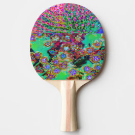 Psychedelisk Abstrakt Groovy Lila Sedum Pingisracket