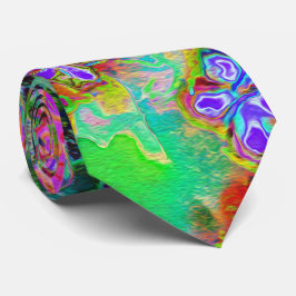 Psychedelisk Abstrakt Groovy Lila Sedum Slips